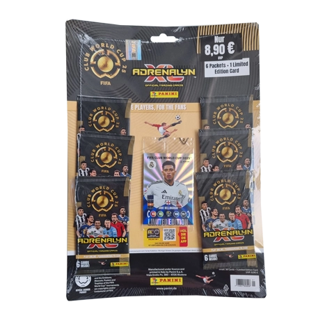 Panini FIFA Club WM Trading Cards 2025 | 1x Multipack inkl. Limited Edition Card Jude Bellingham