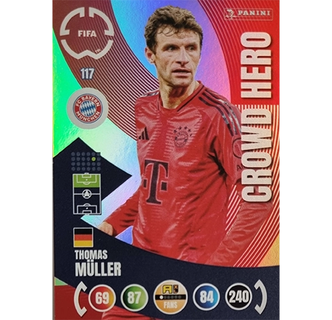 Panini FIFA Club WM Trading Cards 2025 | Nr. 117 Thomas Müller | Crowd Hero