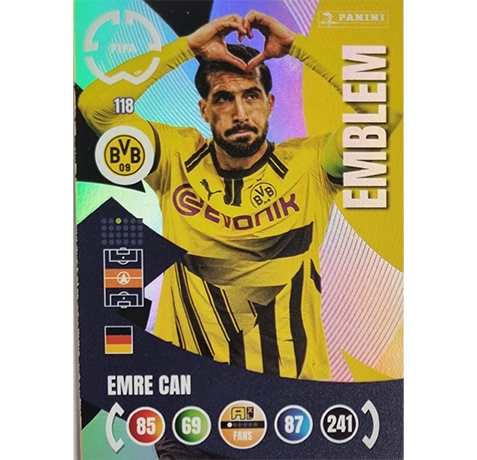 Panini FIFA Club WM Trading Cards 2025 | Nr. 118 Emre Can | Emblem