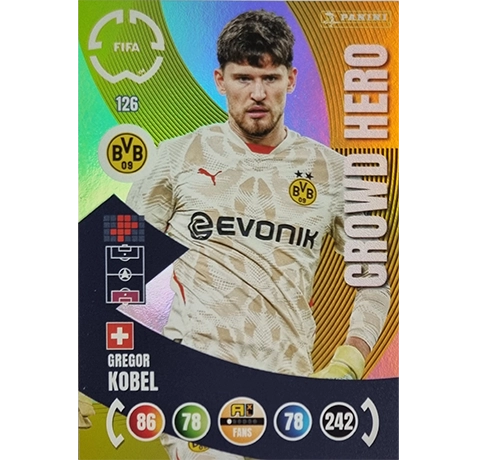 Panini FIFA Club WM Trading Cards 2025 | Nr. 126 Gregor Kobel | Crowd Hero