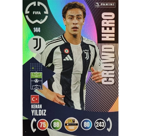 Panini FIFA Club WM Trading Cards 2025 | Nr. 144 Kenan Yildiz | Crowd Hero