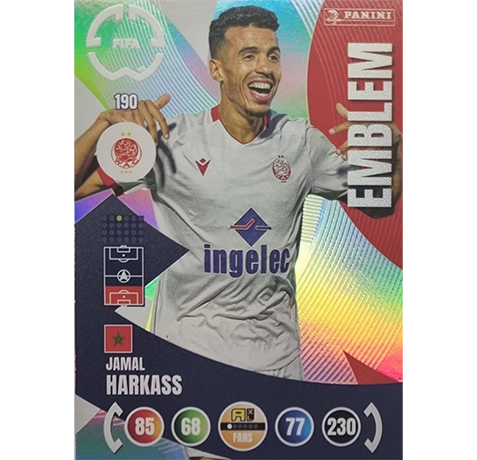 Panini FIFA Club WM Trading Cards 2025 | Nr. 190 Jamal Harkass | Emblem