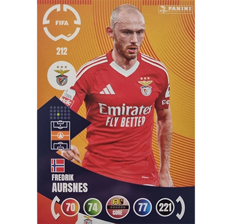 Panini FIFA Club WM Trading Cards 2025 | Nr. 212 Fredrik Aursnes