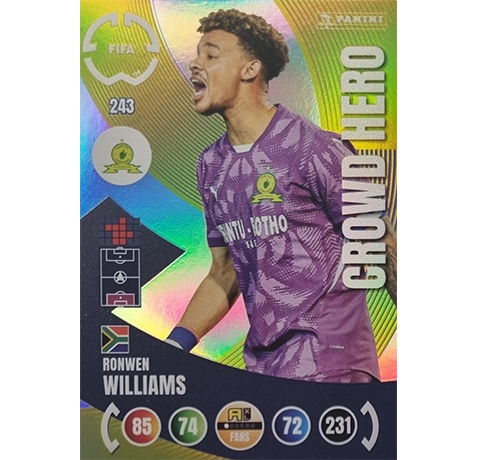 Panini FIFA Club WM Trading Cards 2025 | Nr. 243 Ronwen Williams | Crowd Hero