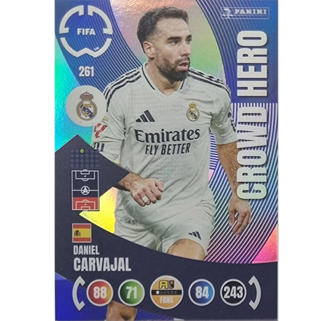 Panini FIFA Club WM Trading Cards 2025 | Nr. 261 Daniel Carvajal | Crowd Hero