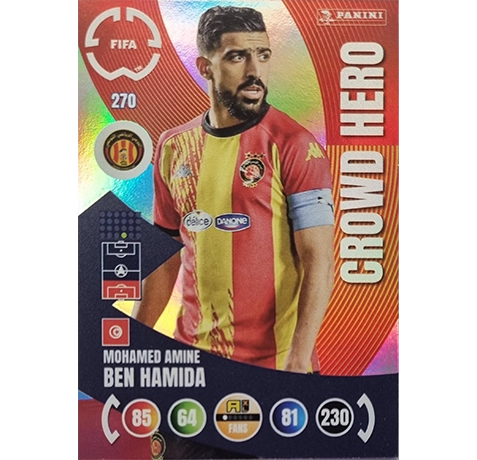 Panini FIFA Club WM Trading Cards 2025 | Nr. 270 Mohamed Amine Ben Hamida | Crowd Hero