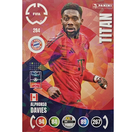 Panini FIFA Club WM Trading Cards 2025 | Nr. 284 Alphonso Davies | Titan