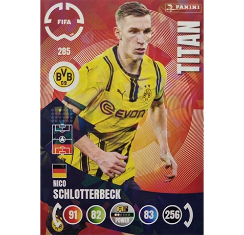 Panini FIFA Club WM Trading Cards 2025 | Nr. 285 Nico Schlotterbeck | Titan