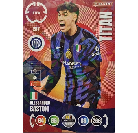 Panini FIFA Club WM Trading Cards 2025 | Nr. 287 Alessandro Bastoni | Titan