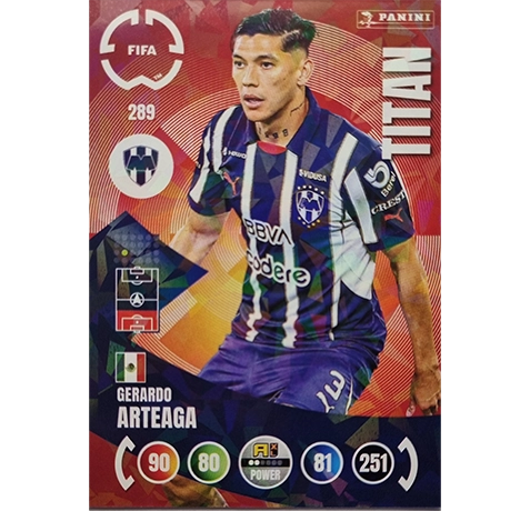 Panini FIFA Club WM Trading Cards 2025 | Nr. 289 Gerado Arteaga | Titan