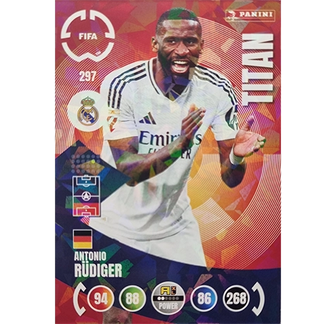 Panini FIFA Club WM Trading Cards 2025 | Nr. 297 Antonio Rüdiger | Titan