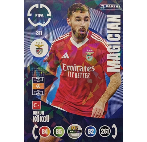 Panini FIFA Club WM Trading Cards 2025 | Nr. 311 Orkun Kökcü | Magician