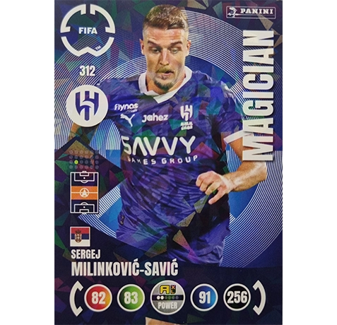 Panini FIFA Club WM Trading Cards 2025 | Nr. 312 Sergej Milinkovic-Savic | Magician