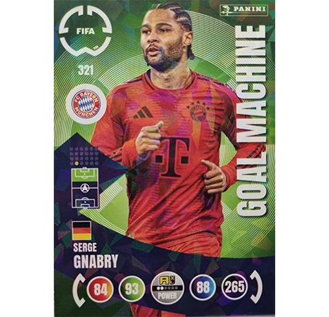 Panini FIFA Club WM Trading Cards 2025 | Nr. 321 Serge Gnabry | Goal Machine