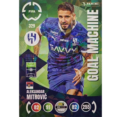 Panini FIFA Club WM Trading Cards 2025 | Nr. 329 Aleksandar Mitrovic | Goal Machine
