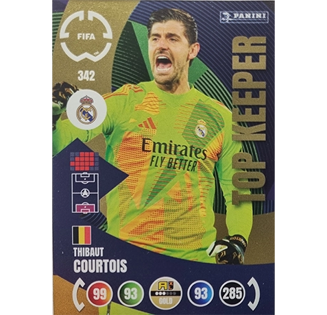 Panini FIFA Club WM Trading Cards 2025 | Nr. 342 Thibaut Courtois | Top Keeper
