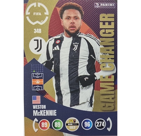 Panini FIFA Club WM Trading Cards 2025 | Nr. 348 Weston McKennie | Game Changer
