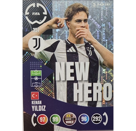 Panini FIFA Club WM Trading Cards 2025 | Nr. 357 Kenan Yildiz | New Hero