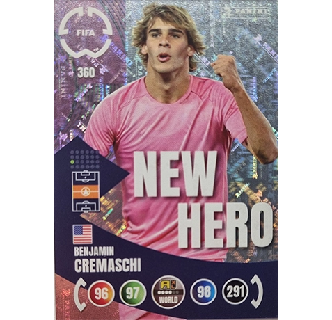 Panini FIFA Club WM Trading Cards 2025 | Nr. 360 Benjamin Cremaschi | New Hero