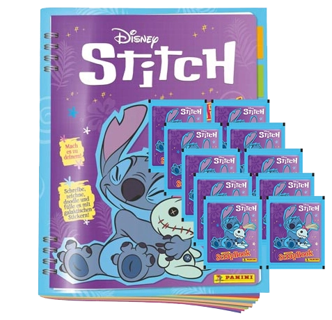 Panini Stitch Starter-Set – Stickeralbum + 10 Stickertüten