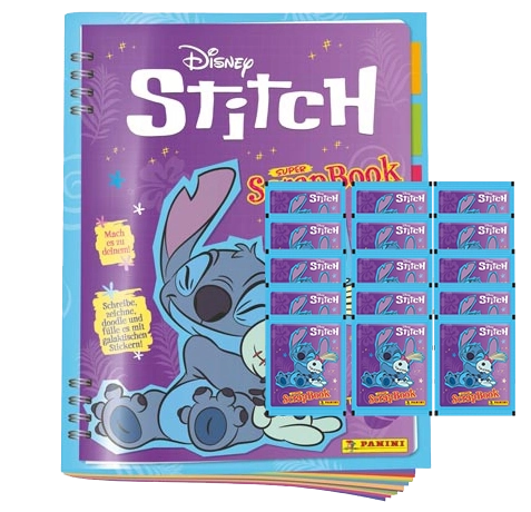Panini Stitch Starter-Set – Stickeralbum + 15 Stickertüten