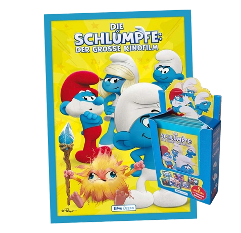 Die Schlümpfe Sticker 2025 – Album + 24er Display