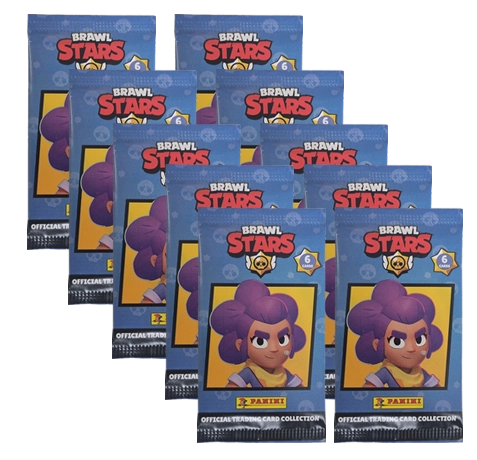 Panini Brawl Stars Trading Cards 2025 – 10 Booster