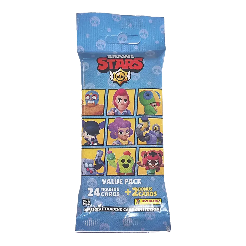 Fat Pack mit 26 Karten – Panini Brawl Stars Trading Cards 2025