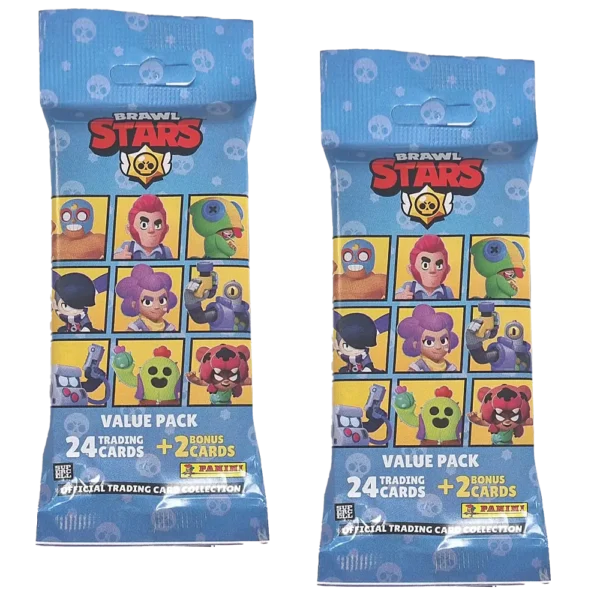 Panini Brawl Stars Trading Cards 2025 – 2 Fat Pack Booster