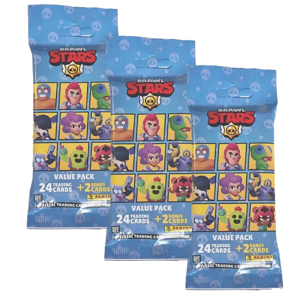 Panini Brawl Stars Trading Cards 2025 – 3 Fat Pack Booster