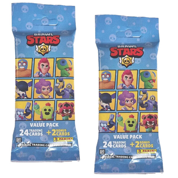 Panini Brawl Stars Trading Cards 2025 – 2 Fat Pack Booster