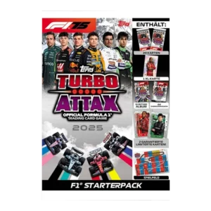 Topps Turbo Attax 2025 Starter Pack – Sammelmappe, Limited Cards & XL-Karte