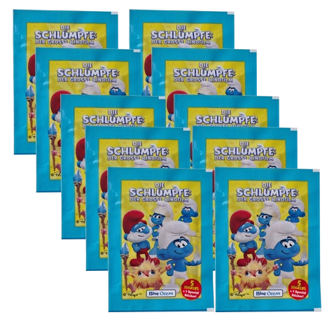 Die Schlümpfe Sticker 2025 – 10er Pack Stickertüten