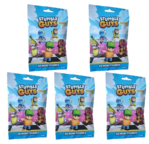 Stumble Guys 3D Serie 5 Minifiguren | 5x Sammeltüten
