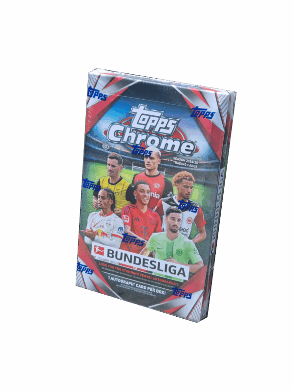 Topps Bundesliga Chrome 2024/25 Display – originalverpackt mit Autograph-Karte garantiert