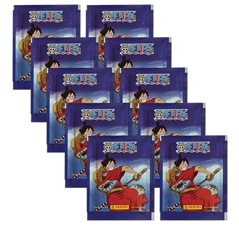 Panini One Piece Sticker Road to Egghead – 10 Stickertüten | Sparpaket mit 50 Stickern