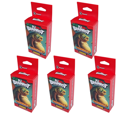 Panini Skifidol Italian Brainrot Trading Cards Bundle | 5x Eco Blister (2025)