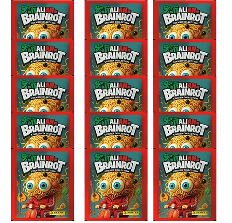 Panini Skifidol Italian Brainrot Sticker 2025 – 15 Tüten | 75 Sticker Sammelspaß