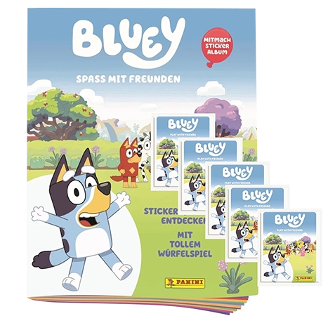 Panini Bluey Sticker Album + 5 Tüten – Sammel-Bundle 2025
