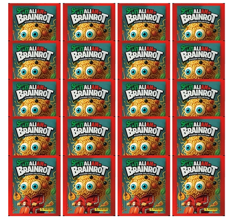 Panini Skifidol Italian Brainrot Sticker 2025 – 20 Tüten | 100 Sticker Bundle