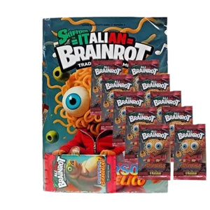 Panini Skifidol Italian Brainrot Trading Cards Bundle | Starterpack + 10 Booster (2025)