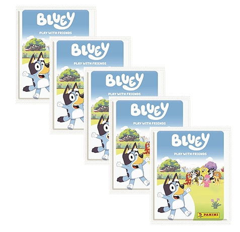 Panini Bluey Sticker 5 Tüten – Bundle 2025 mit 25 Stickern