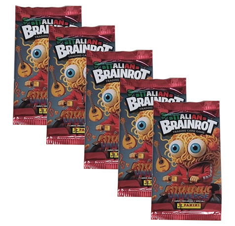 Panini Skifidol Italian Brainrot Trading Cards | 5 Booster (2025)