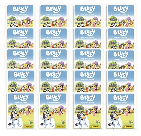 Panini Bluey Sticker 20 Tüten – Bundle 2025 mit 100 Stickern