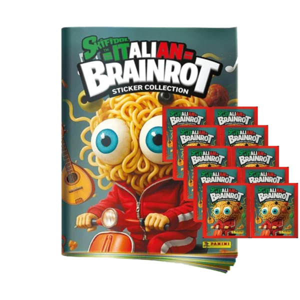 Panini Skifidol Italian Brainrot Sticker | 1x Stickeralbum + 10x Stickertüten