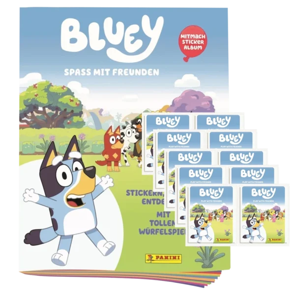 Panini Bluey Sticker Album + 10 Tüten – Sammel-Bundle 2025