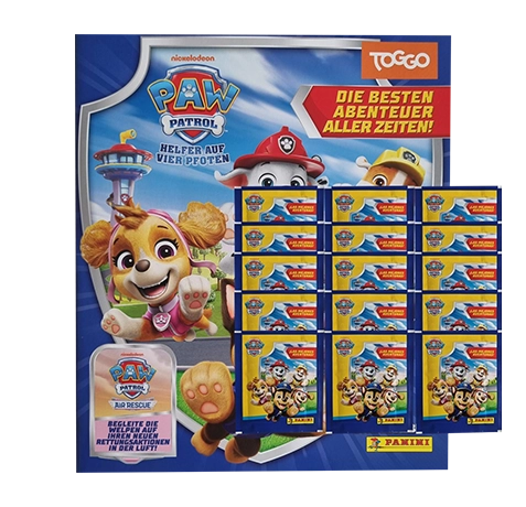 Panini Paw Patrol Sticker Serie 11 Air Rescue – Stickeralbum + 15x Stickertüten