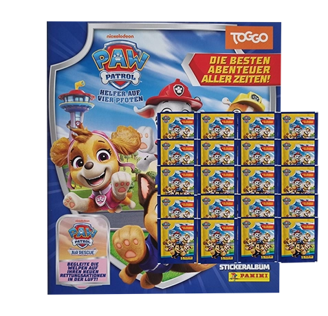 Panini Paw Patrol Sticker Serie 11 Air Rescue – Stickeralbum + 20x Stickertüten