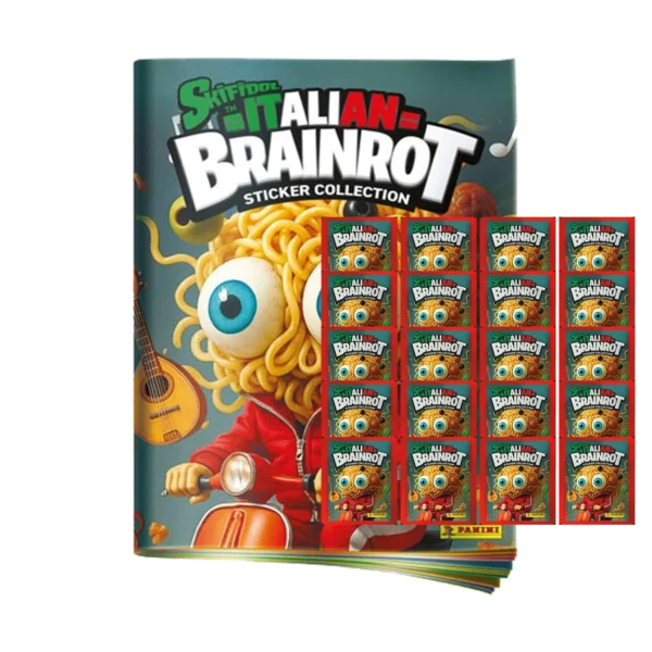 Panini Skifidol Italian Brainrot Sticker | 1x Stickeralbum + 20x Stickertüten