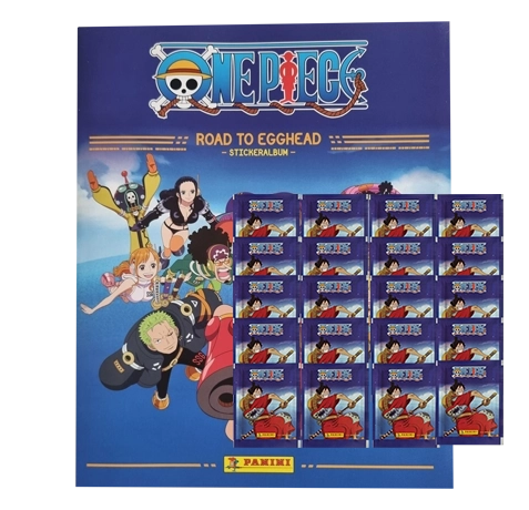 Panini One Piece Sticker Sparpaket Road to Egghead Album + 20 Stickertüten kaufen